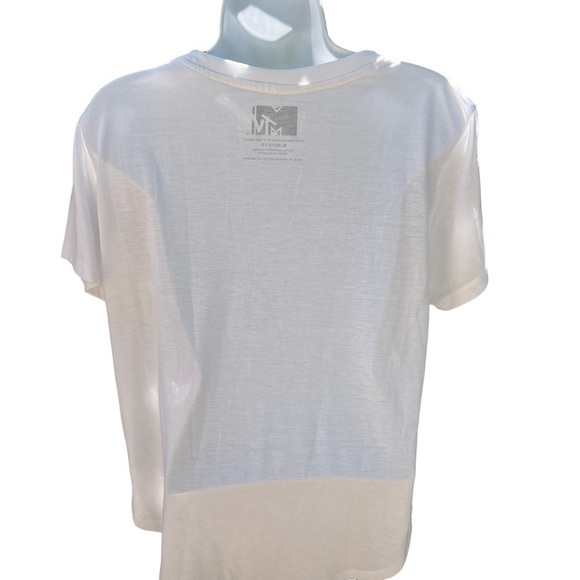 MTV Logo Graphic Short Sleeve T Shirt Top Size XL - Picture 3 of 4